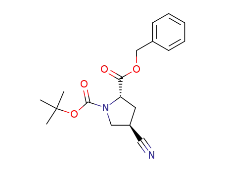 1,2-Pyrrolidinedicarboxylic acid, 4-cyano-, 1-(1,1-dimethylethyl)
2-(phenylmethyl) ester, (2S,4R)-