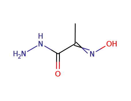 Molecular Structure of 216252-87-8 (Propanoic acid, 2-(hydroxyimino)-, hydrazide)