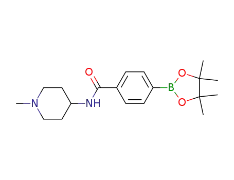 N-(1-methylpiperidin-4-yl)-4-(4,4,5,5-tetramethyl-1,3,2-dioxaborolan-2-yl)benzamide