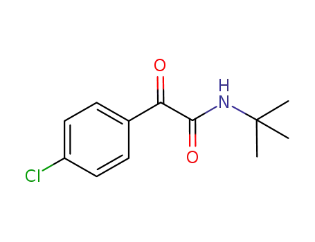 Molecular Structure of 69770-99-6 (N-(tert-butyl)-2-(4-chlorophenyl)-2-oxoacetamide)