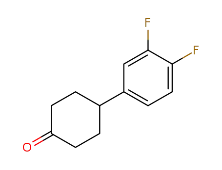 Molecular Structure of 135862-41-8 (4-(3,4-difluorophenyl)cyclohexanone)