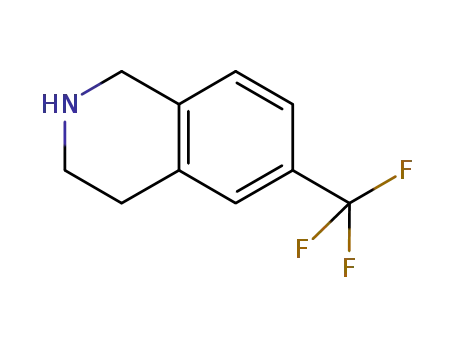 Molecular Structure of 284027-37-8 (6-TRIFLUOROMETHYL-1,2,3,4-TETRAHYDRO-ISOQUINOLINE)