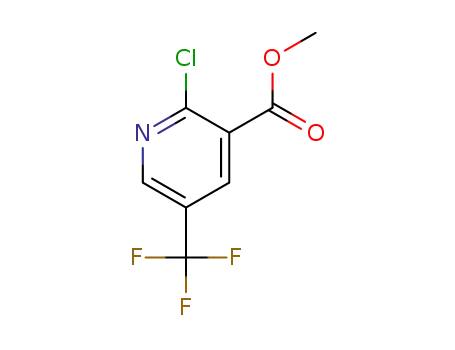 Molecular Structure of 1360934-51-5 (Methyl 2-chloro-5-(trifluoroMethyl)nicotinate)