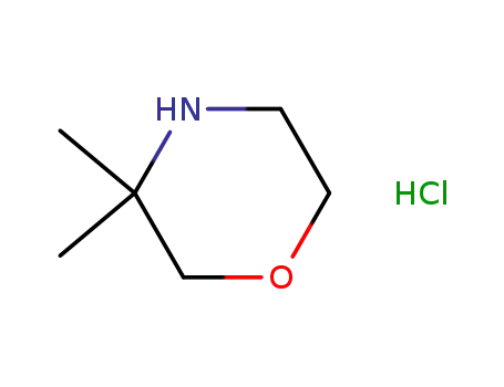 Molecular Structure of 59229-64-0 (3,3-Dimethylmorpholine hydrochloride)