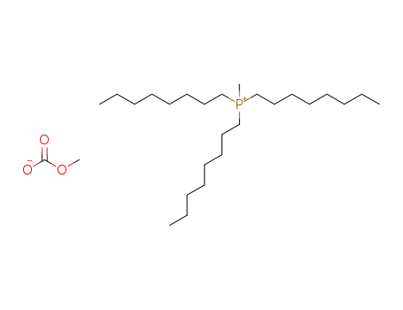 Molecular Structure of 1204316-79-9 (1,1,1-trioctyl-1-methylphosphonium methylcarbonate)