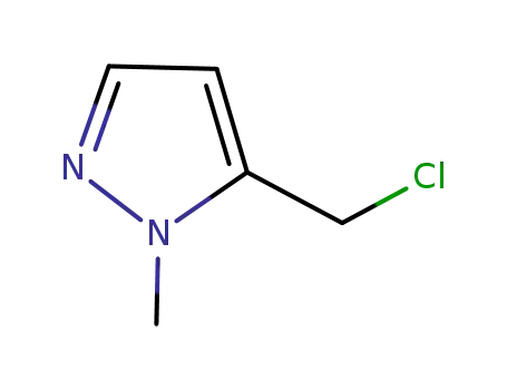 Molecular Structure of 84547-63-7 (5-Chloromethyl-1-methylpyrazole)