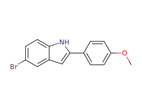 Molecular Structure of 851530-48-8 (5-bromo-2-(4-methoxyphenyl)-1H-indole)