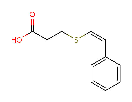 Propanoic acid,3-[(2-phenylethenyl)thio]-