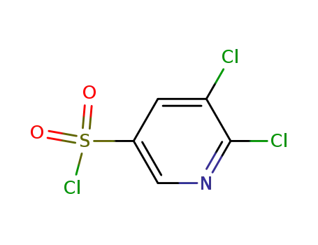 Molecular Structure of 98121-40-5 (3-Pyridinesulfonylchloride,5,6-dichloro-(9CI))