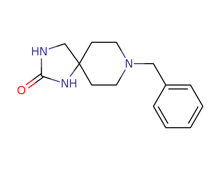 Molecular Structure of 438621-58-0 (8-benzyl-1,3,8-triazaspiro[4.5]decan-2-one)