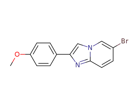 Molecular Structure of 452967-40-7 (6-Bromo-2-(4-methoxyphenyl)imidazo[1,2-a]pyridine)