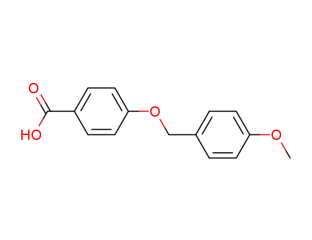 Molecular Structure of 62290-43-1 (Benzoic acid, 4-[(4-methoxyphenyl)methoxy]-)