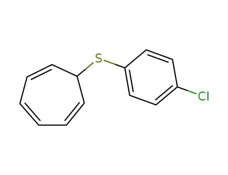 Molecular Structure of 82291-13-2 (1,3,5-Cycloheptatriene, 7-[(4-chlorophenyl)thio]-)