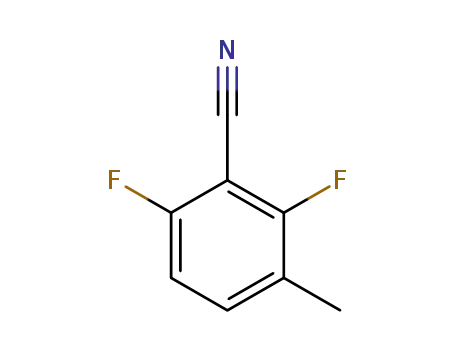 Molecular Structure of 886502-09-6 (2,6-Difluoro-3-methylbenzonitrile)