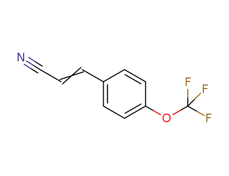Molecular Structure of 167375-71-5 ([4‐(trifluoromethoxy)phenyl]prop‐2‐enenitrile)