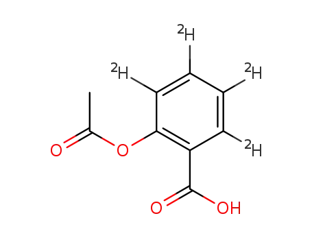 Molecular Structure of 97781-16-3 (2-ACETOXYBENZOIC-3,4,5,6-D4 ACID)