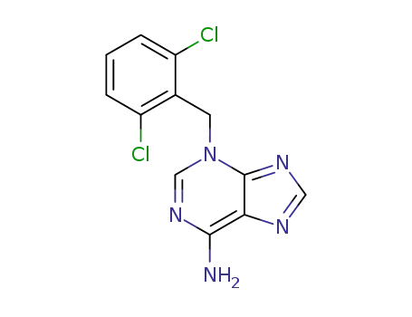Molecular Structure of 68220-27-9 (3H-Purin-6-amine, 3-[(2,6-dichlorophenyl)methyl]-)