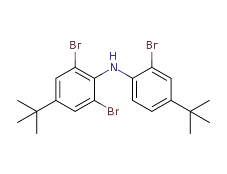 Molecular Structure of 1457935-56-6 (N-(2,6-dibromo-4-tert-butylphenyl)-N-(2'-bromo-4'-tert-butylphenyl)amine)