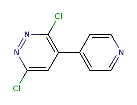 Molecular Structure of 202931-70-2 (3,6-Dichloro-4-(4-pyridinyl)pyridazine)