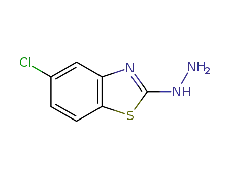Molecular Structure of 20174-72-5 (2(3H)-Benzothiazolone,5-chloro-,hydrazone(9CI))