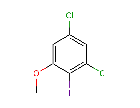 Molecular Structure of 1271523-34-2 (1,5-dichloro-2-iodo-3-methoxybenzene)