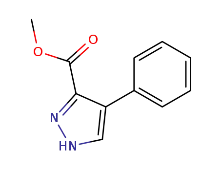 Molecular Structure of 5932-28-5 (Methyl 4-phenyl-1H-pyrazole-3-carboxylate)