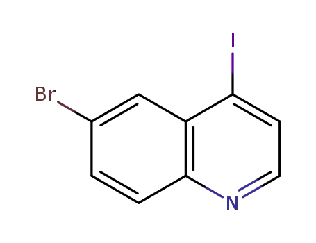 Molecular Structure of 927801-23-8 (6-BROMO-4-IODOQUINOLINE)