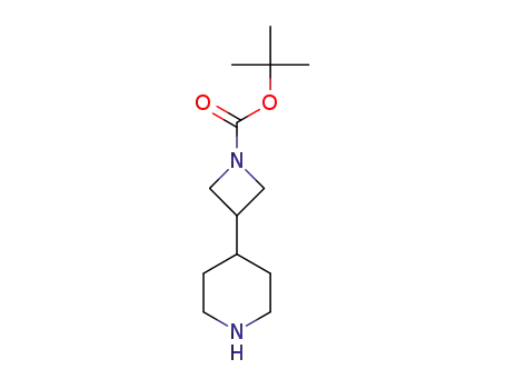Molecular Structure of 1251006-64-0 (3-Piperidin-4-yl-azetidine-1-carboxylic acid tert-butyl ester)