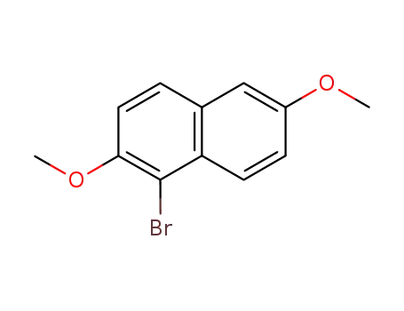 Molecular Structure of 25315-10-0 (1-Bromo-2,6-dimethoxynaphthalene)