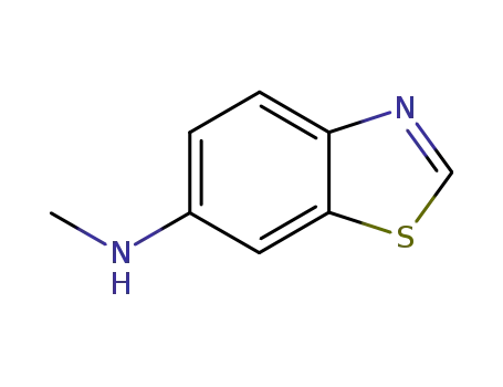 Molecular Structure of 161557-60-4 (6-Benzothiazolamine,N-methyl-(9CI))