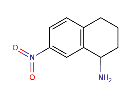 Molecular Structure of 211372-31-5 (7-nitro-1,2,3,4-tetrahydronaphthalen-1-amine)