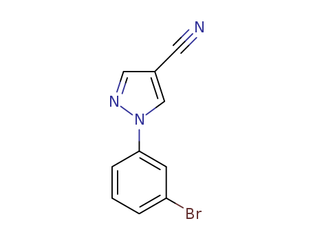 1-(3-broMophenyl)-1H-pyrazole-4-carbonitrile