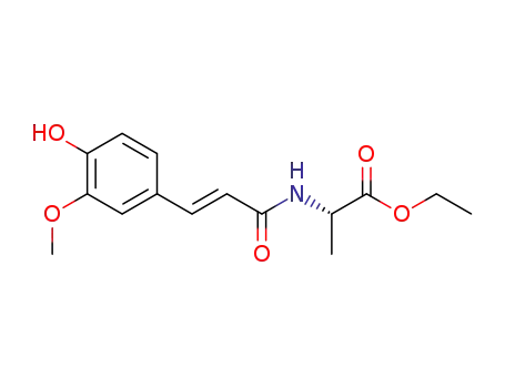 (E)-N-(feruloyl)-L-alanine ethyl ester