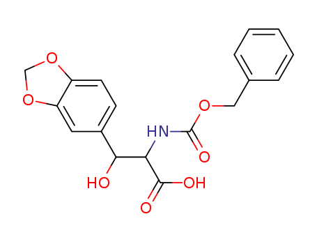 1,3-Benzodioxole-5-propanoicacid,b-hydroxy-a-[[(phenylmethoxy)carbonyl