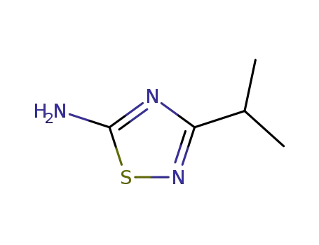 Molecular Structure of 32039-21-7 (5-AMINO-3-ISOPROPYL-1,2,4-THIADIAZOLE)