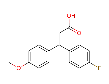 3-(4-fluorophenyl)-3-(4-methoxyphenyl)propionic acid