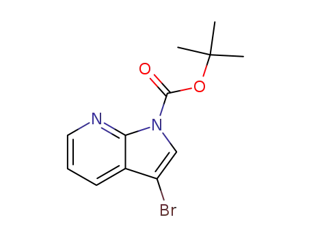 Molecular Structure of 226085-17-2 (TERT-BUTYL 3-BROMO-1H-PYRROLO[2,3-B]PYRIDINE-1-CARBOXYLATE)