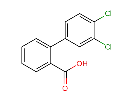 Molecular Structure of 916849-01-9 (3',4'-dichloro-1,1'-biphenyl-2-carboxylic acid)