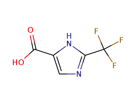 Molecular Structure of 78016-98-5 (2-Trifluoromethylimidazole-4-carboxylic acid)