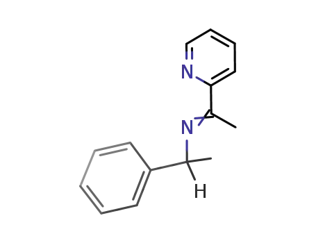 Molecular Structure of 81702-59-2 (Benzenemethanamine, a-methyl-N-[1-(2-pyridinyl)ethylidene]-, (S)-)