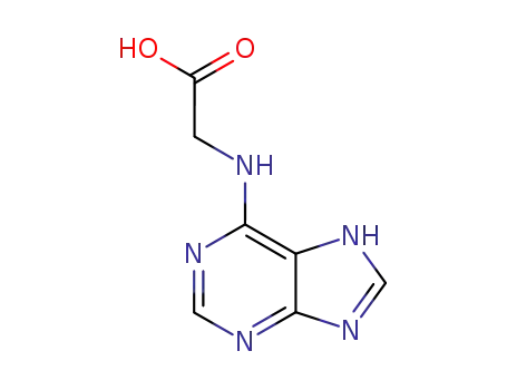 Molecular Structure of 10082-93-6 ((9H-PURIN-6-YLAMINO)ACETIC ACID)