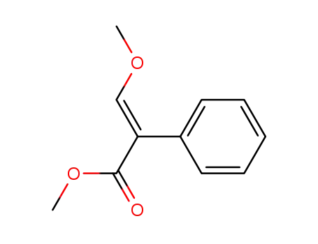 Molecular Structure of 6460-86-2 (methyl 3-methoxy-2-phenylprop-2-enoate)