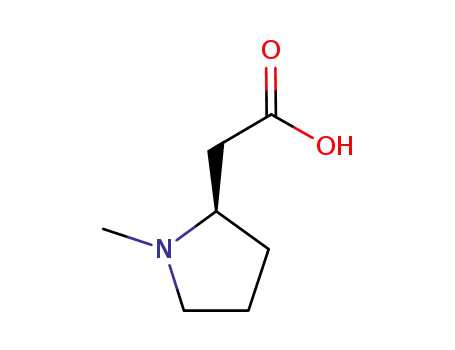 Molecular Structure of 1174705-02-2 (2-[(2R)-1-methylpyrrolidin-2-yl]acetic acid)