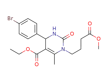 ethyl 4-(4-bromophenyl)-1-(4-methoxy-4-oxobutyl)-6-methyl-2-oxo-1,2,3,4-tetrahydropyrimidine-5-carboxylate