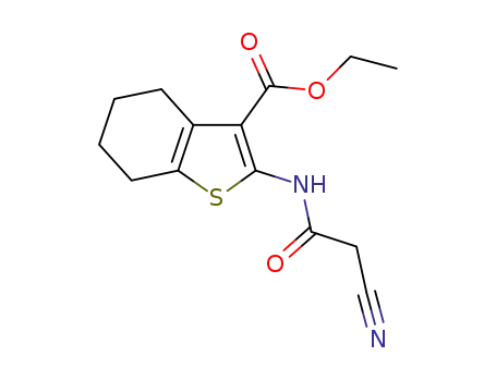 2-(2-CYANO-ACETYLAMINO)-4,5,6,7-TETRAHYDRO-BENZO[B]티오펜-3-카르복실산 에틸 에스테르