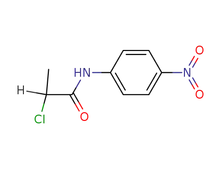 Molecular Structure of 147372-40-5 (2-chloro-N-(4-nitrophenyl)propanamide)