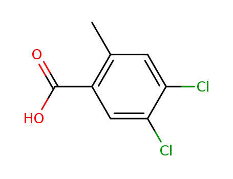 Molecular Structure of 5252-98-2 (4,5-dichloro-2-methylbenzoic acid)