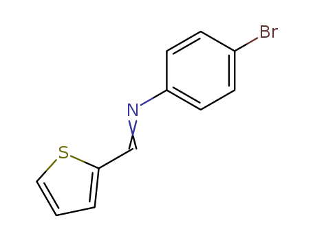 Benzenamine, 4-bromo-N-(2-thienylmethylene)-