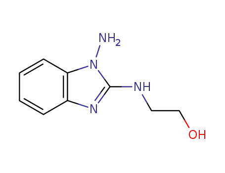 Ethanol, 2-[(1-amino-1H-benzimidazol-2-yl)amino]- (9CI)