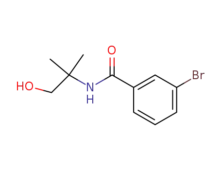 Molecular Structure of 211388-38-4 (3-broMo-N-(1-hydroxy-2-Methylpropan-2-yl)benzaMide)